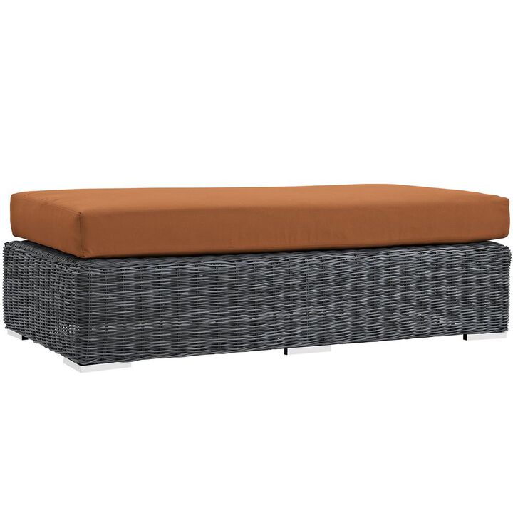 Summon Outdoor Patio Sunbrella Rectangle Ottoman