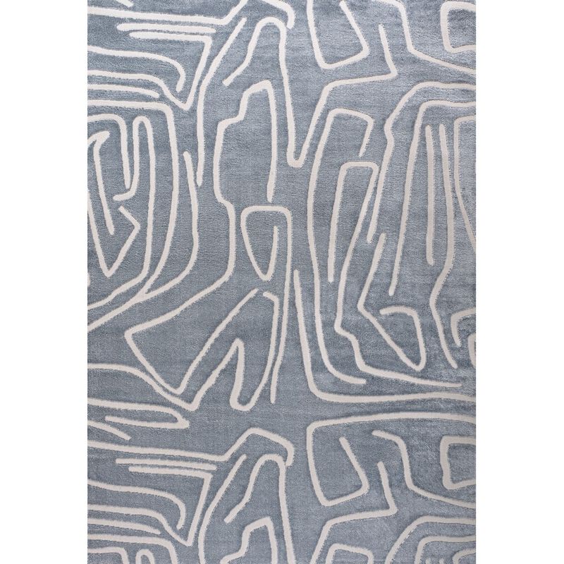 Alcina Modern Scandinavian Graphic Lines High-Low Area Rug