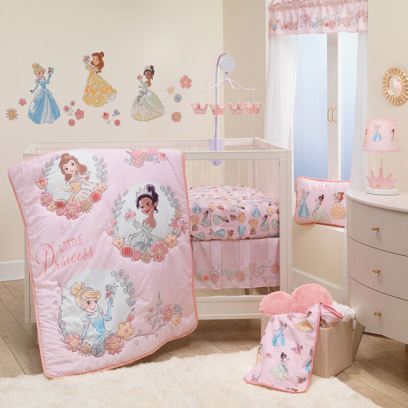 Lambs & Ivy Disney Princesses Pink Decorative Baby/Nursery Throw Pillow