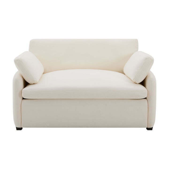 Pasfeg Oversized Chenille Single Sofa