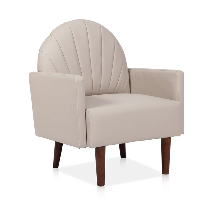 Stebab Pu Leather Accent Chair