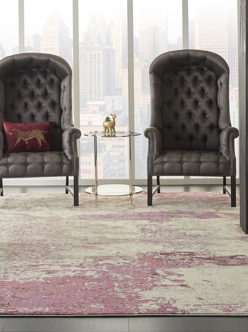 Celestial CES02 Ivory/Pink 9' x 12' Rug