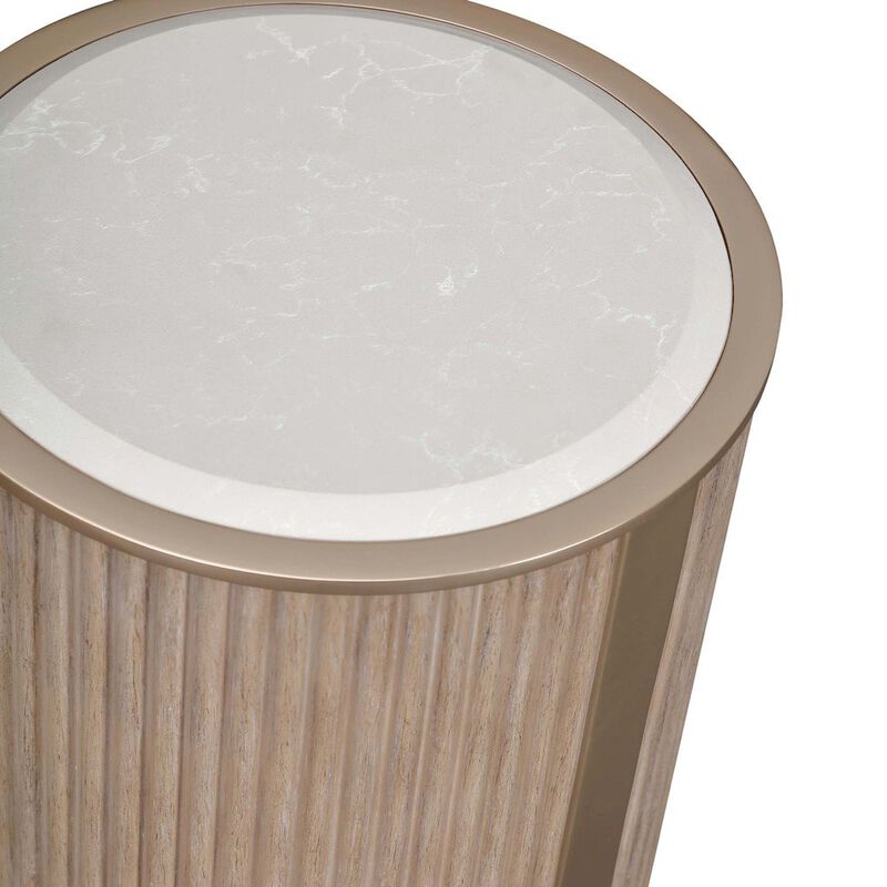 West Kensington Chairside Table - Sea Salt Caramel image number 3