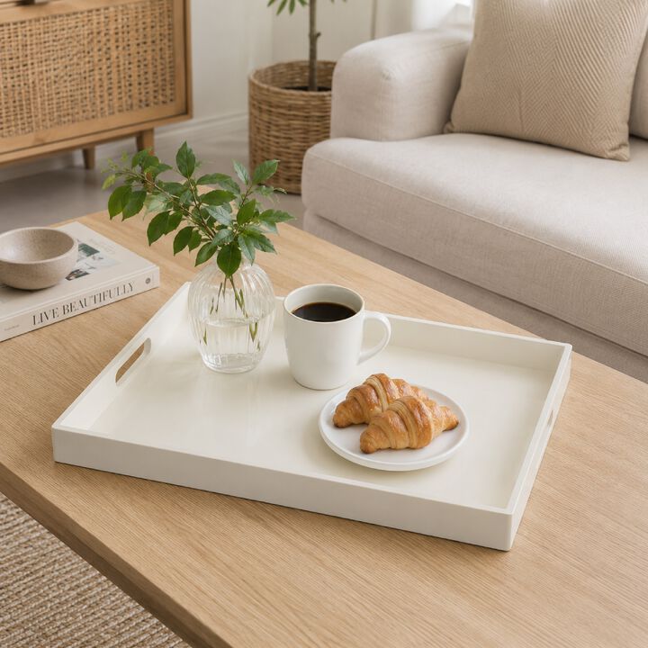 Diana Serving Tray with Integrated Handles, Polyurethane