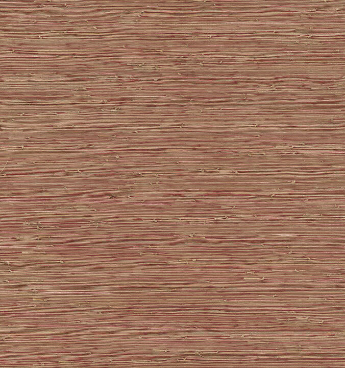 Shuang Raspberry Handmade Grasscloth Wallpaper