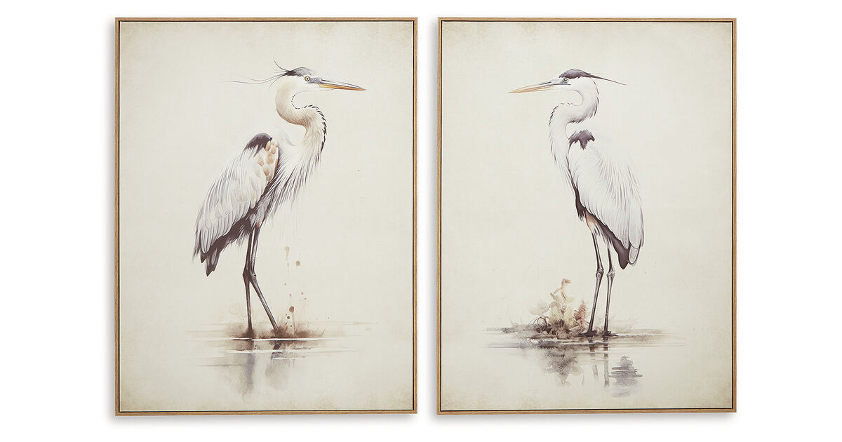 Aubinell Herons Wall Art (Set of 2)