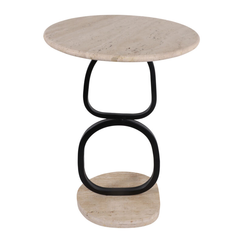Open Base Travertine Table image number 3