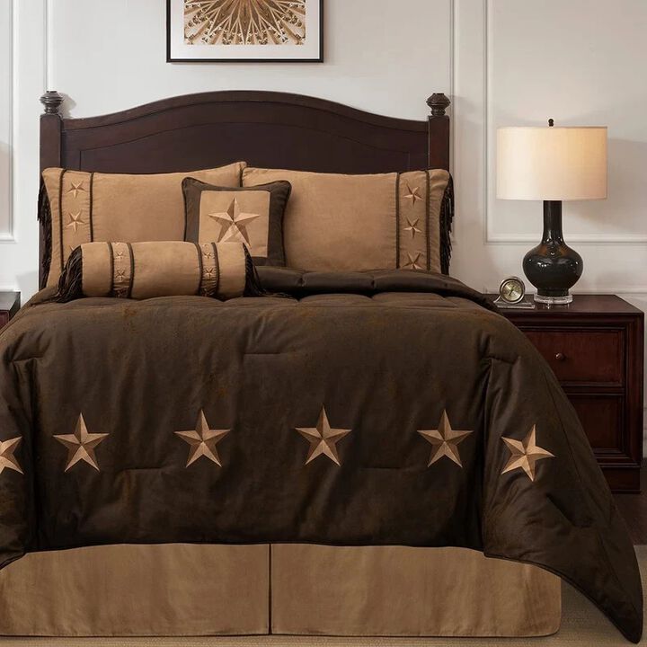 Laredo Chocolate Twin Comforter Set