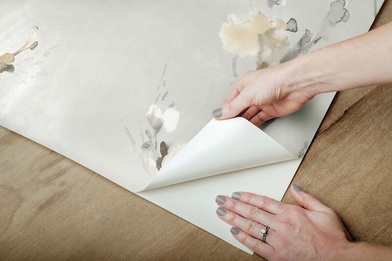 Charm Neutral Peel & Stick Wallpaper (Double Roll) image number 8