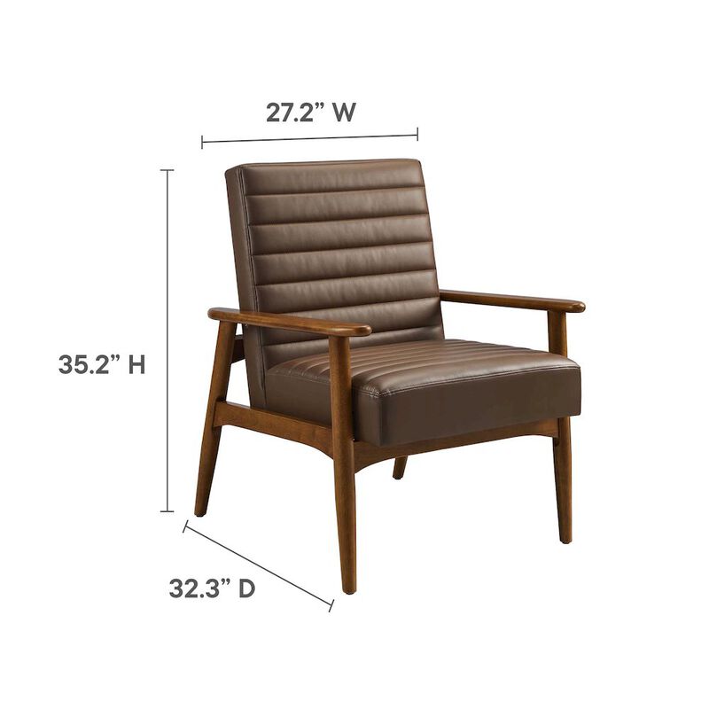 Jensen Vegan Leather Accent Chair image number 2