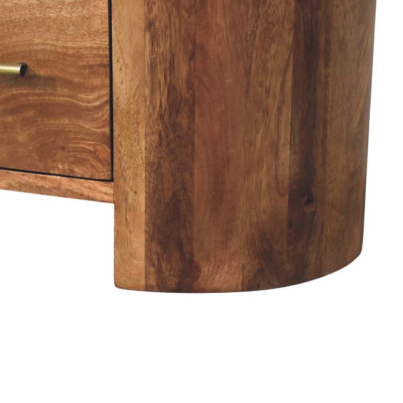 Artisan Furniture Solid Wood Valencia Sculpted Bedside, Brown image number 6