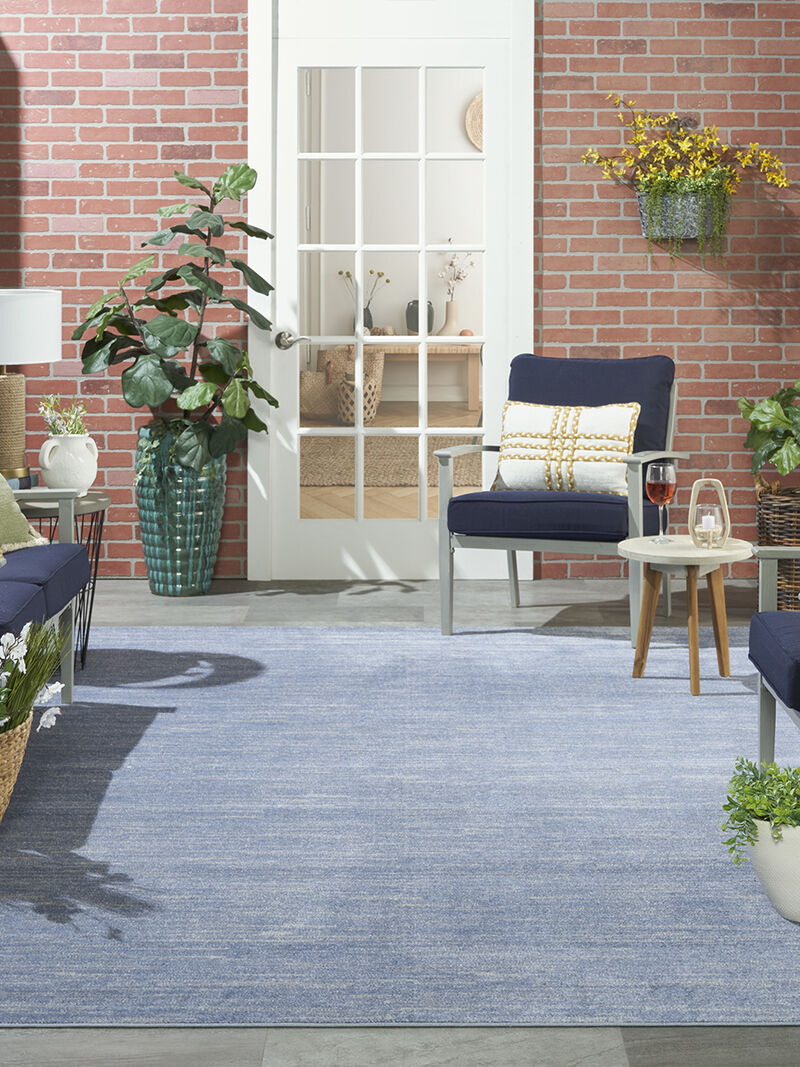 Nourison Essentials NRE01 Blue/Gray 10' x 14' Rug
