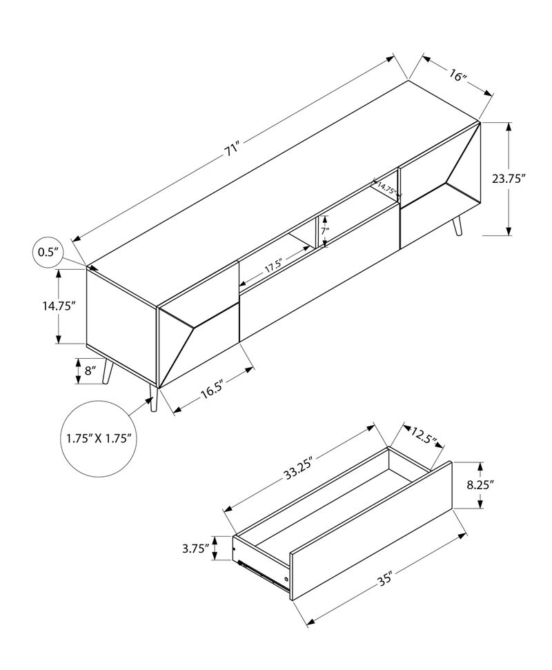 Gervop TV Stand image number 3