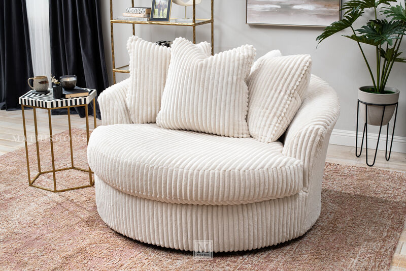 Lindyn Oversized Swivel Accent Chair