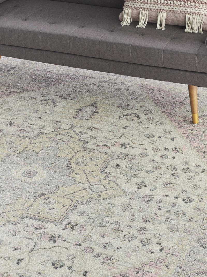 Tranquil TRA06 Ivory/Pink 8'10" x 11'10" Rug