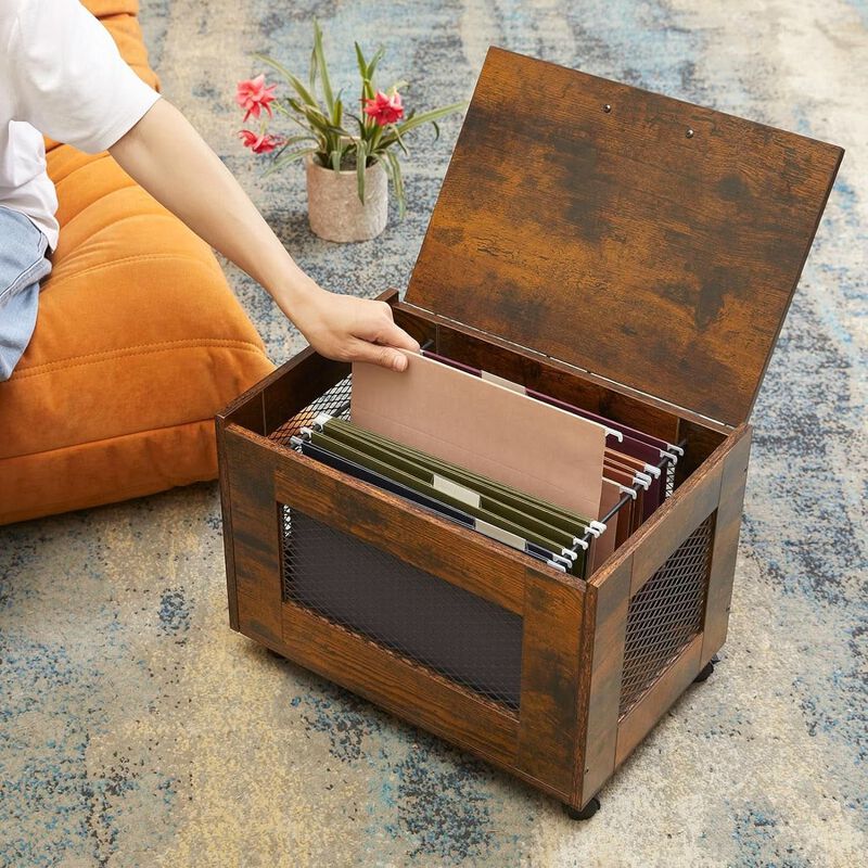 ShipItFurniture Rolling File Cabinet with Hanging Folders for Mobile Office image number 4