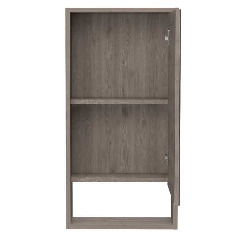 Mariana Medicine Cabinet, One External Shelf, Single Door Mirror Two Internal Shelves -Black