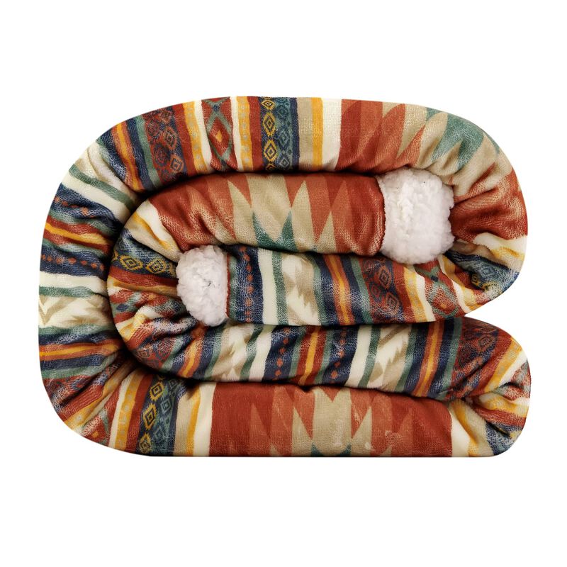 Del Sol Campfire Sherpa Throw image number 5