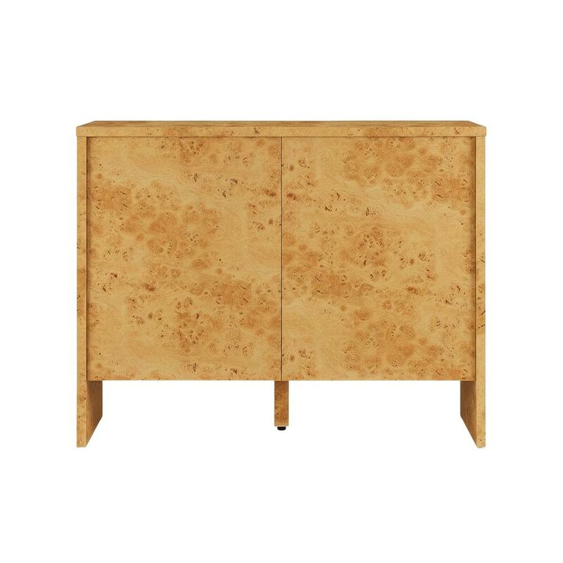 Wooden Brown Sideboard with Engineered Material and Sleek Design image number 1