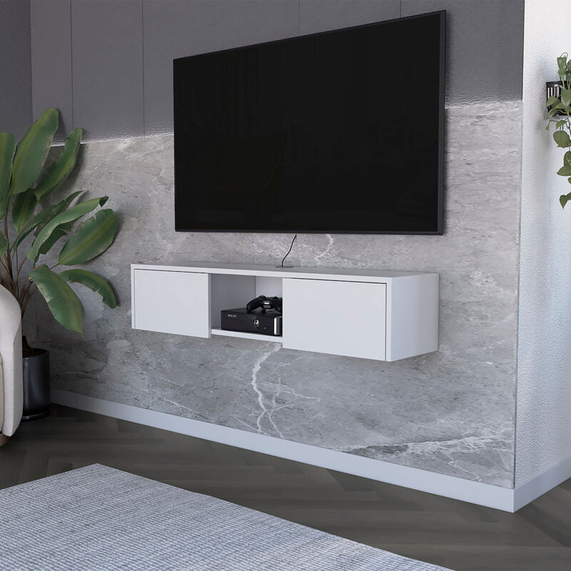 Floating Tv Stand Watson, Living Room, White