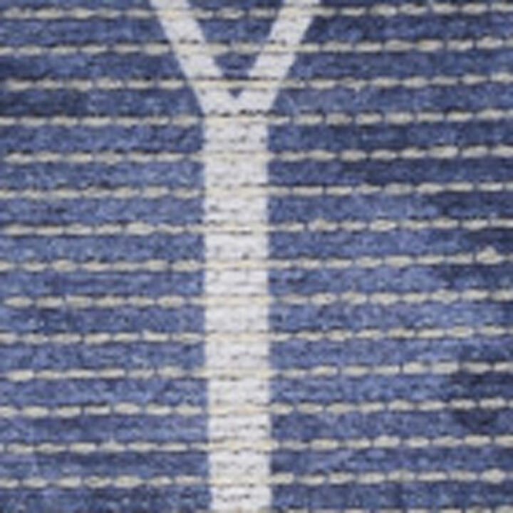 HomeRoots Geometric Washable Runner Rug