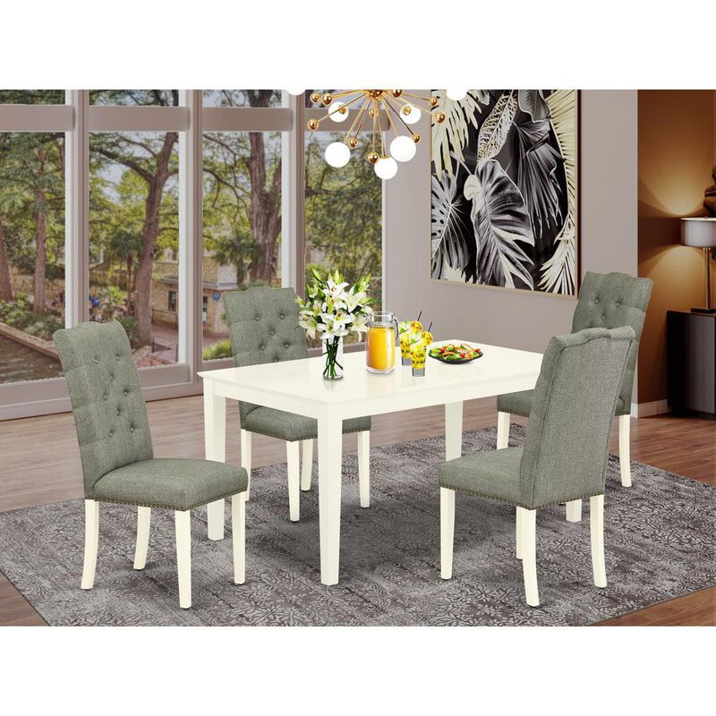 Dining Room Set Linen White
