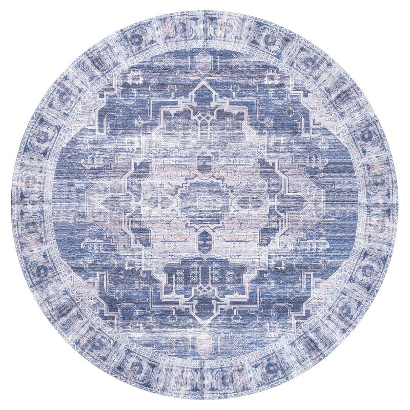 Alanya Ornate Medallion Machine-Washable Area Rug