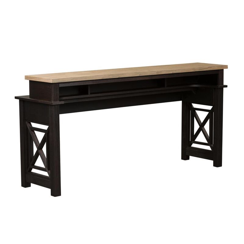 Liberty Furniture Heatherbrook Console Bar Table in Charcoal image number 0