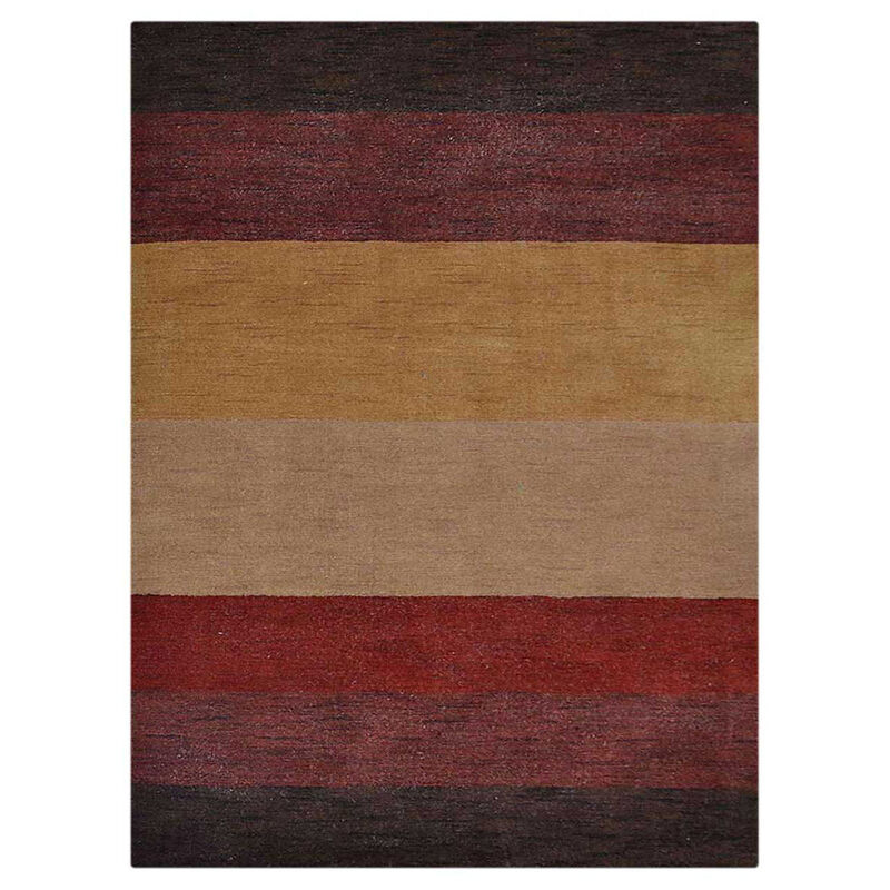 RUGSOTIC CARPETS HAND KNOTTED LOOM WOOL ECO-FRIENDLY AREA RUGS  - Rectangle, Contemporary Modern Design, High Pile Thick Handmade Anti Skid Rugs for Living Room (L00098) image number 0