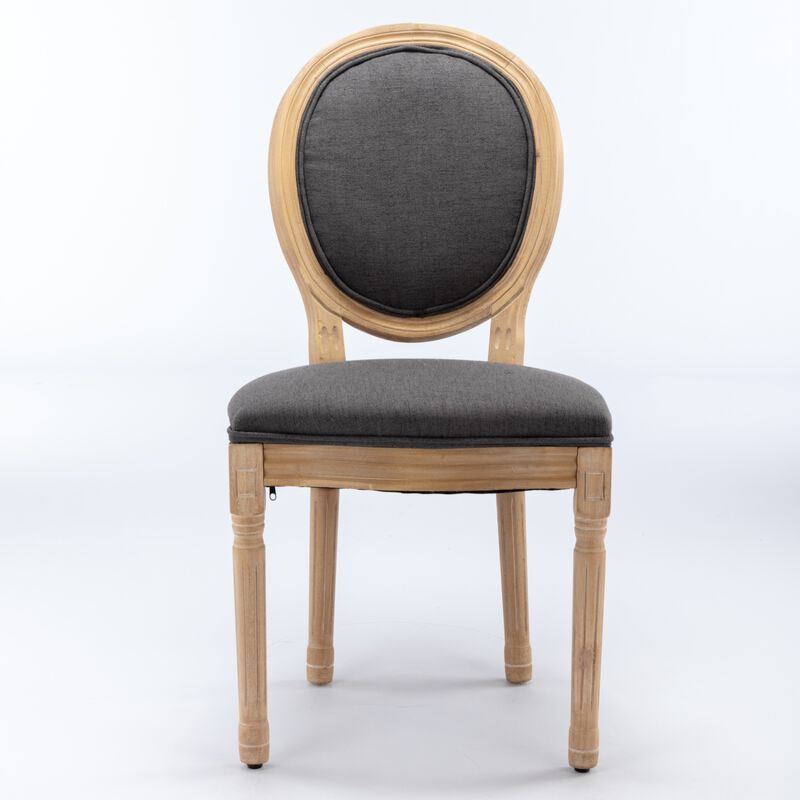 Streamdale French Style Dark Gray Dining Chairs (Set of 2) image number 0