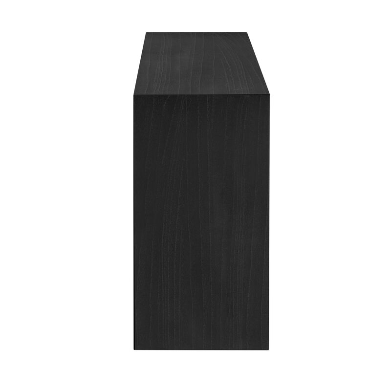 Whisen Modern Paulownia Solid Wood Veneer Console Table - Black