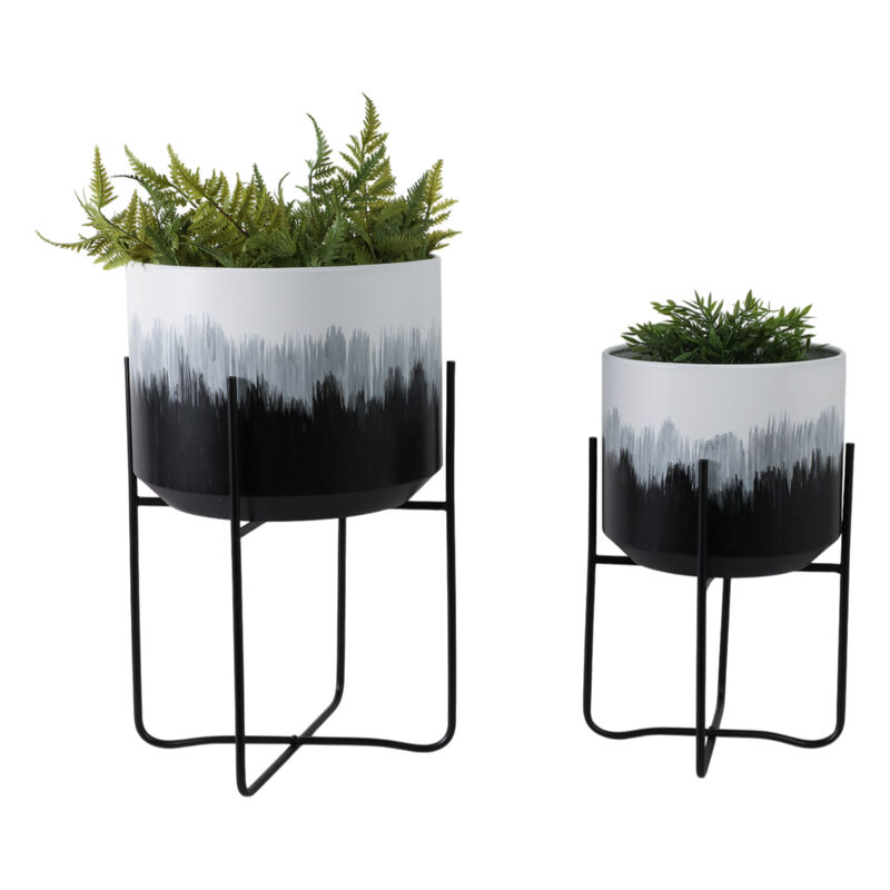 Brush Strokes Planters (Set of 2)