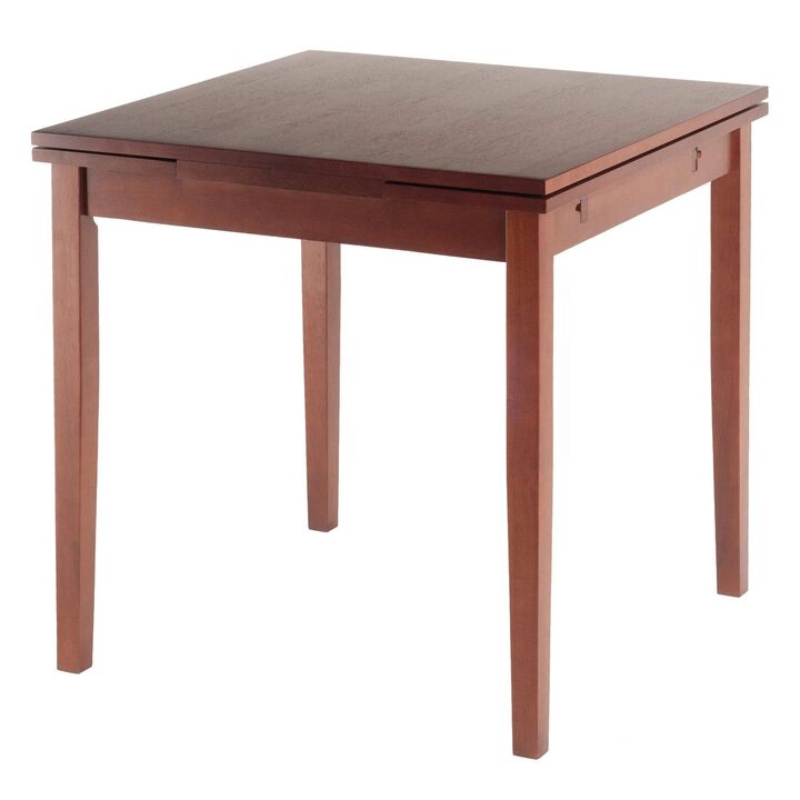 Yardlio Pulman Extension Table: Solid Wood, Walnut Finish, Easily Extendable, Compact