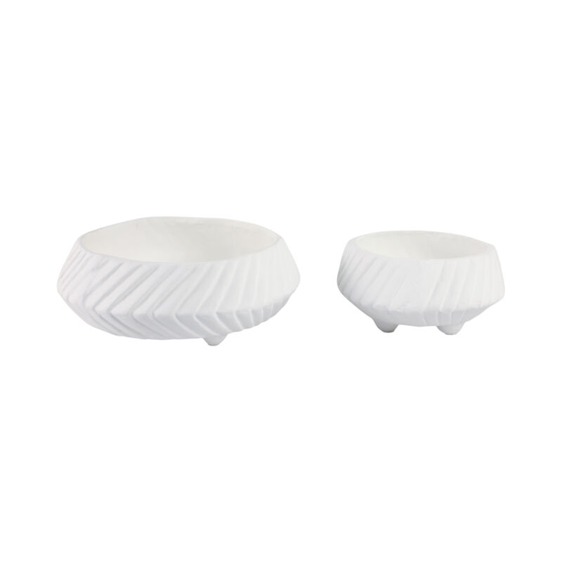S/2 Tapered Ecomix Bowls White image number 3