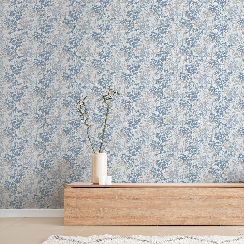 Elinore Blue Bamboo Trail Wallpaper image number 3