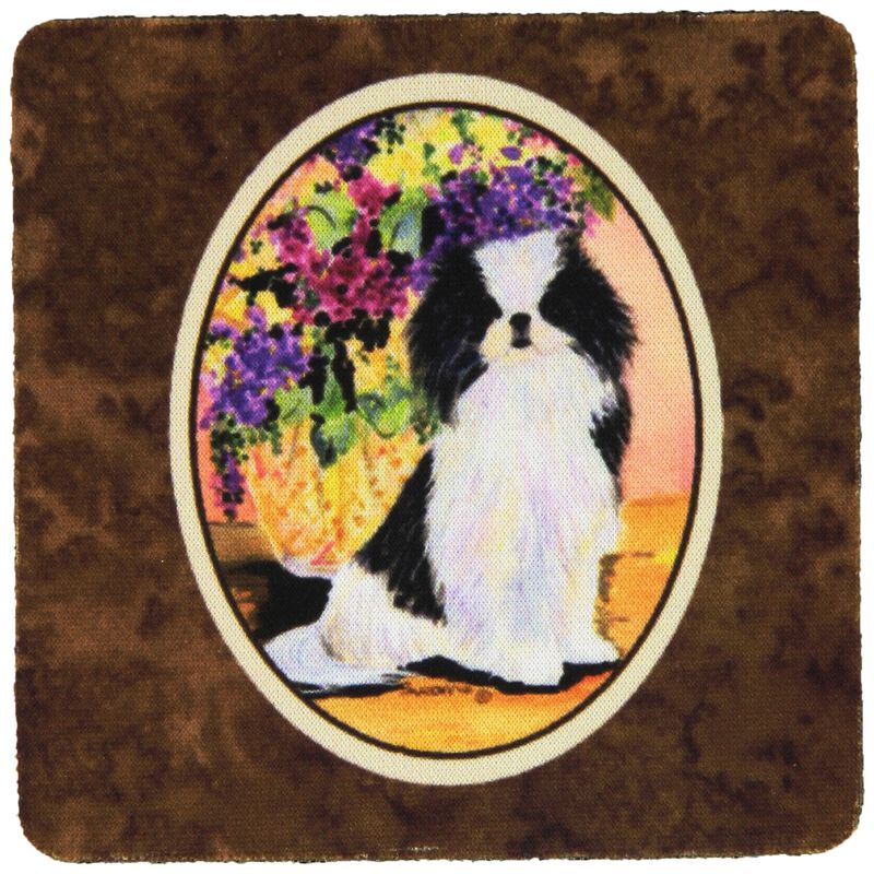 Caroline's Treasures SS8299FC Japanese Chin Foam Coasters (Set of 4), 3.5 H x 3.5 W, Multicolor image number 0