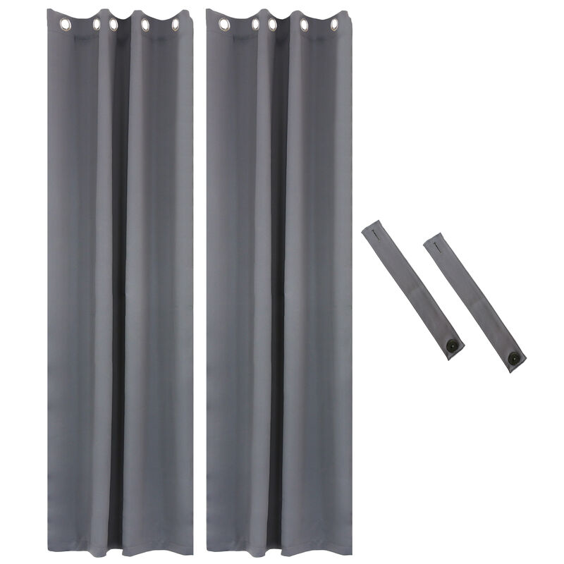 Sunnydaze Outdoor Blackout Curtain Panel - 52 in x 108 in