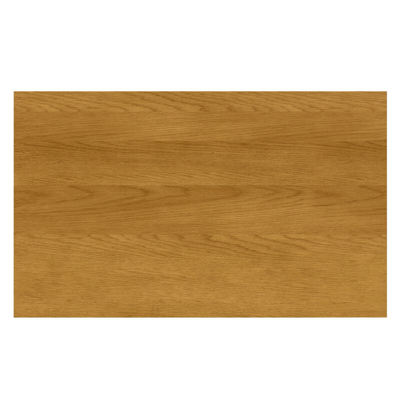 Lowry 66 inch x 40 inch Rectangle Modern Industrial Dining Table in Oak Veneer