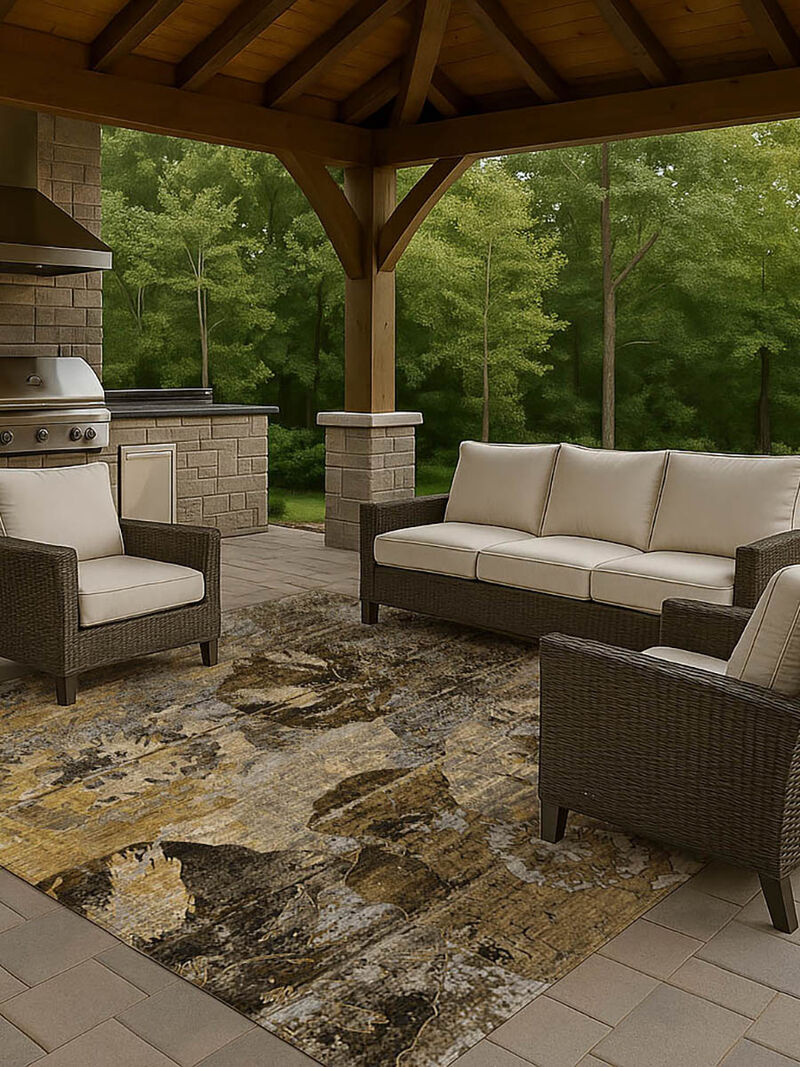 Trevi TV15 Mocha 3' x 5' Rug