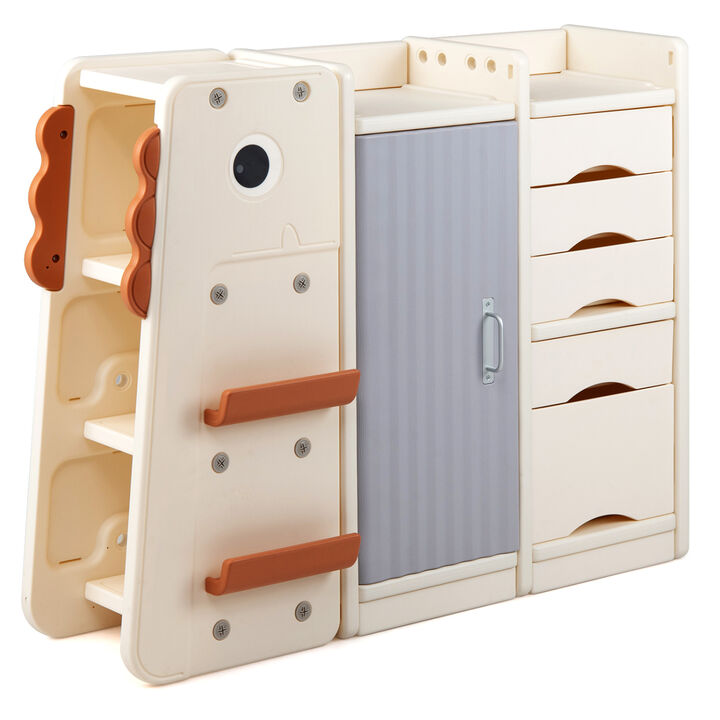 Toy Storage Organizer for Kids with 5 Removable Bins and Shelves