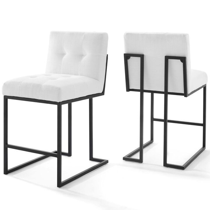 Casafoyer Elegant Privy Counter Stool Set | Sleek Design | Plush Fabric Upholstery