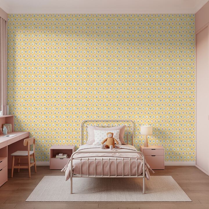 Heirloom Floral Medallions Peel and Stick Wallpaper