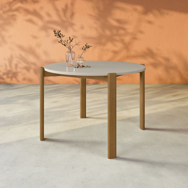 Gales Beige Round Dining Table