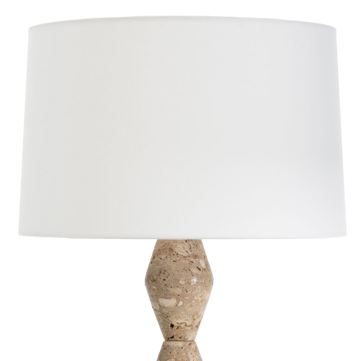 Crew Travertine Buffet Lamp