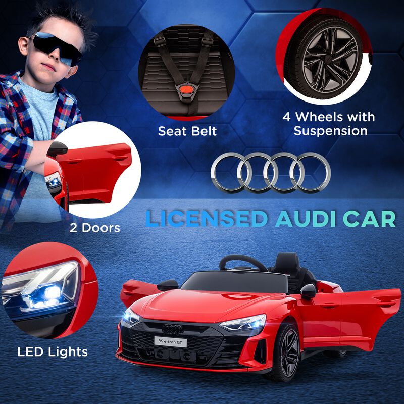 BreeBe Audi RS e-tron GT 12V Ride On Car for Kids with Parent Remote image number 3