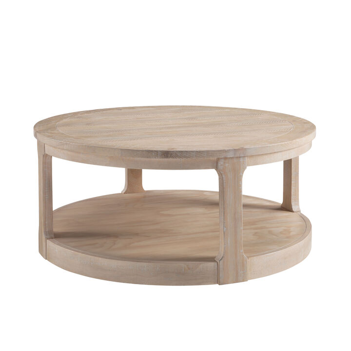 Votnix 2‑Tier Round Coffee Table