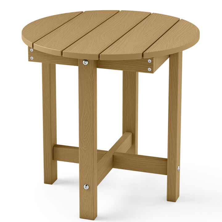 Outdoor HIPS Adirondack Side Table Waterproof Weather Resistant Design