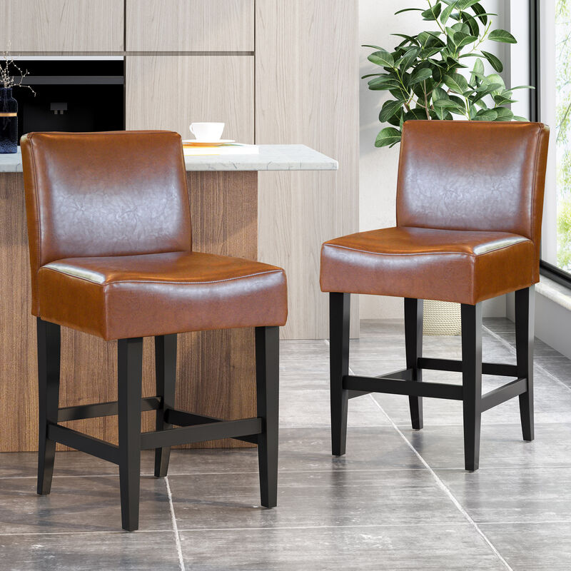 Merax Leather Counter stools (Set of 2)