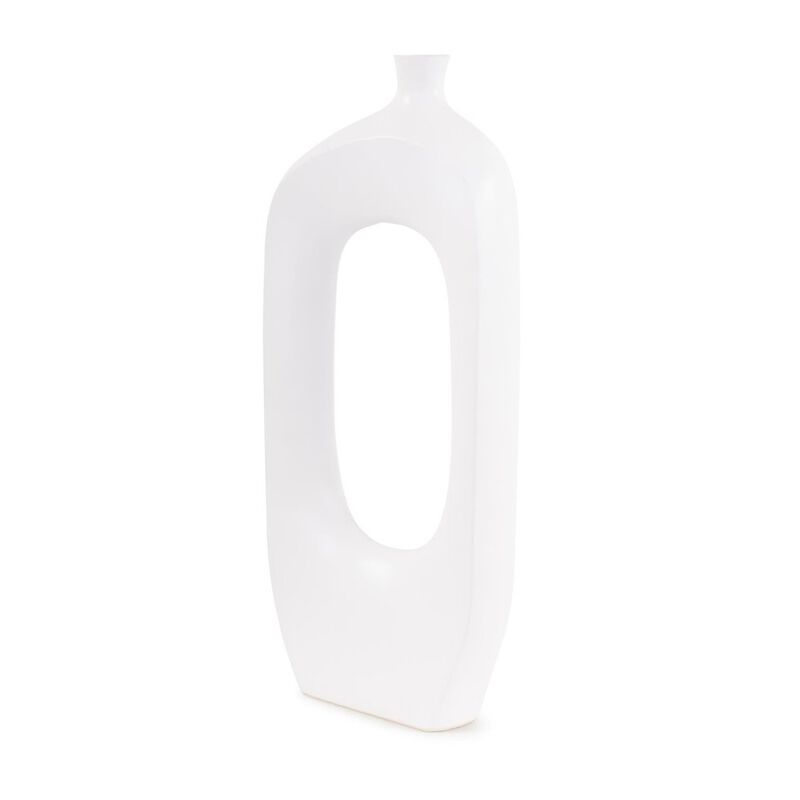 Howard Elliott Hayden White Contemporary Ceramic Vase image number 7