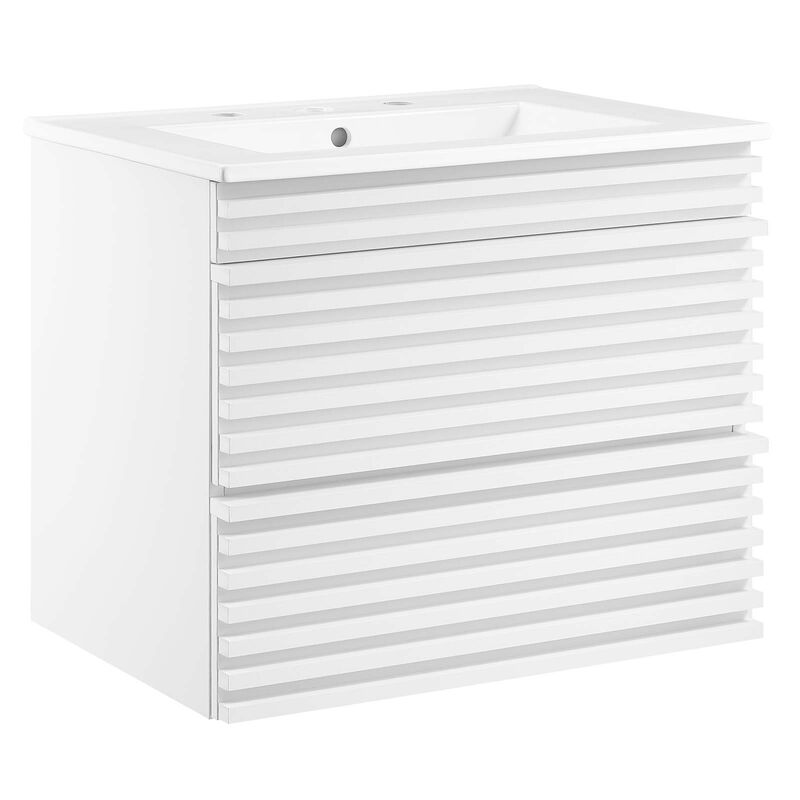 Render 24" Wall-Mount Bathroom Vanity image number 2